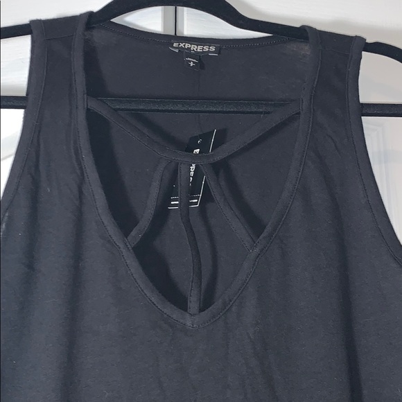 NWT small black cross from Express top - Picture 1 of 3